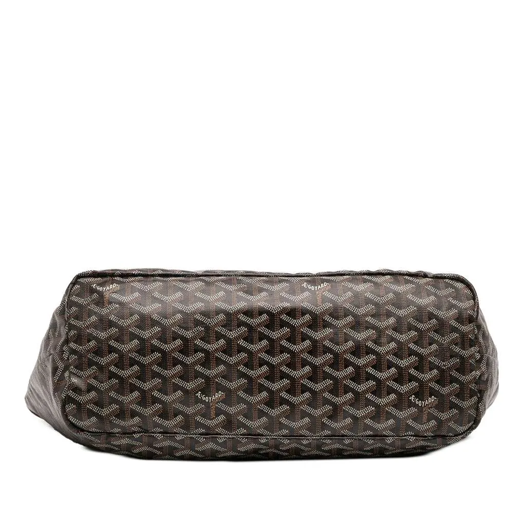 Goyard Goyardine Saint Louis PM Black Canvas Good - Inside View