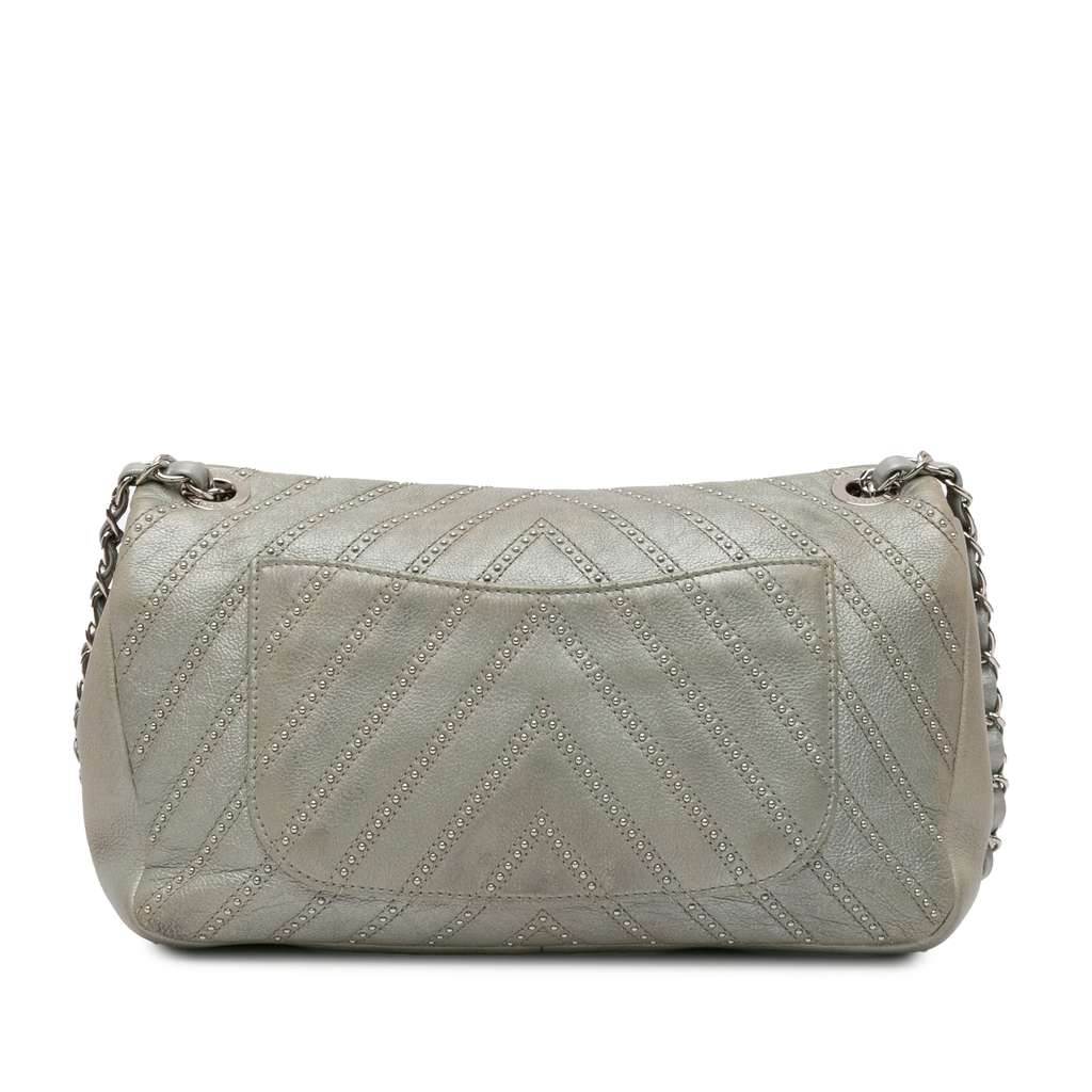 Chanel Medium Chevron Calfskin Stud Wars Flap - Image 6