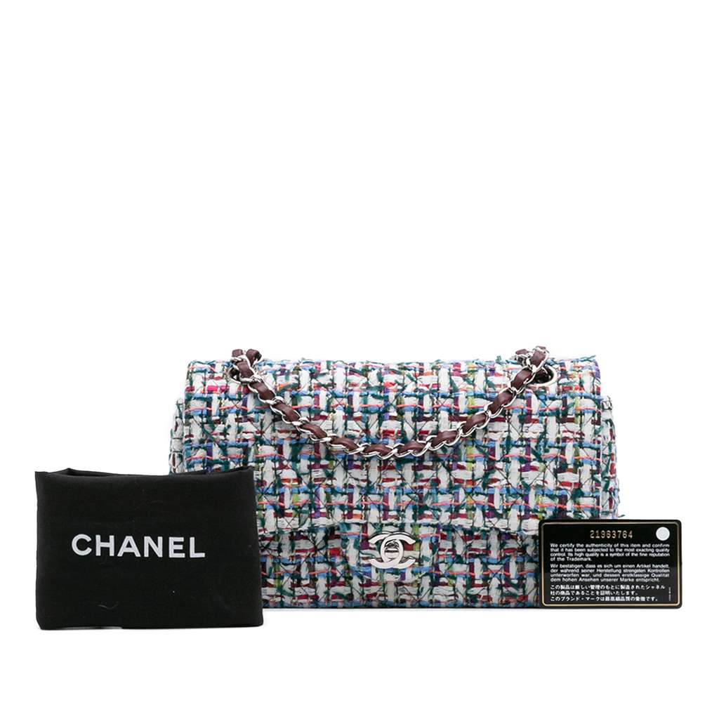 Chanel Medium Classic Tweed Double Flap - Image 15