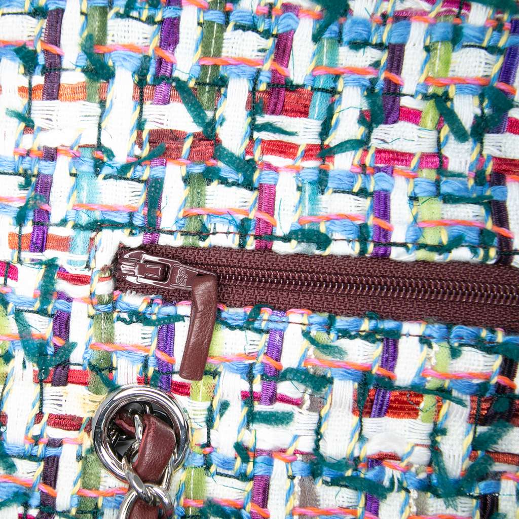 Chanel Medium Classic Tweed Double Flap - Detail 2