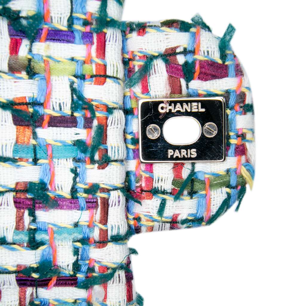 Chanel Medium Classic Tweed Double Flap - Image 11