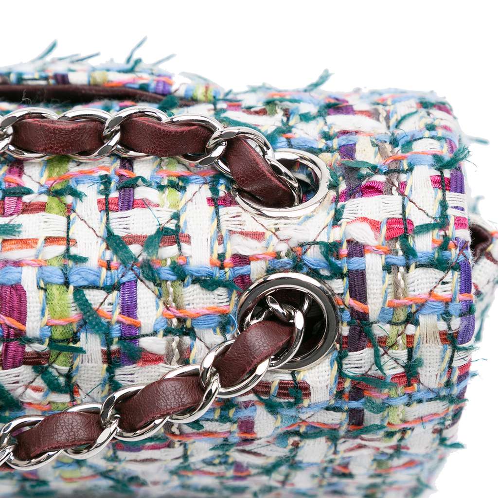Chanel Medium Classic Tweed Double Flap - Image 12