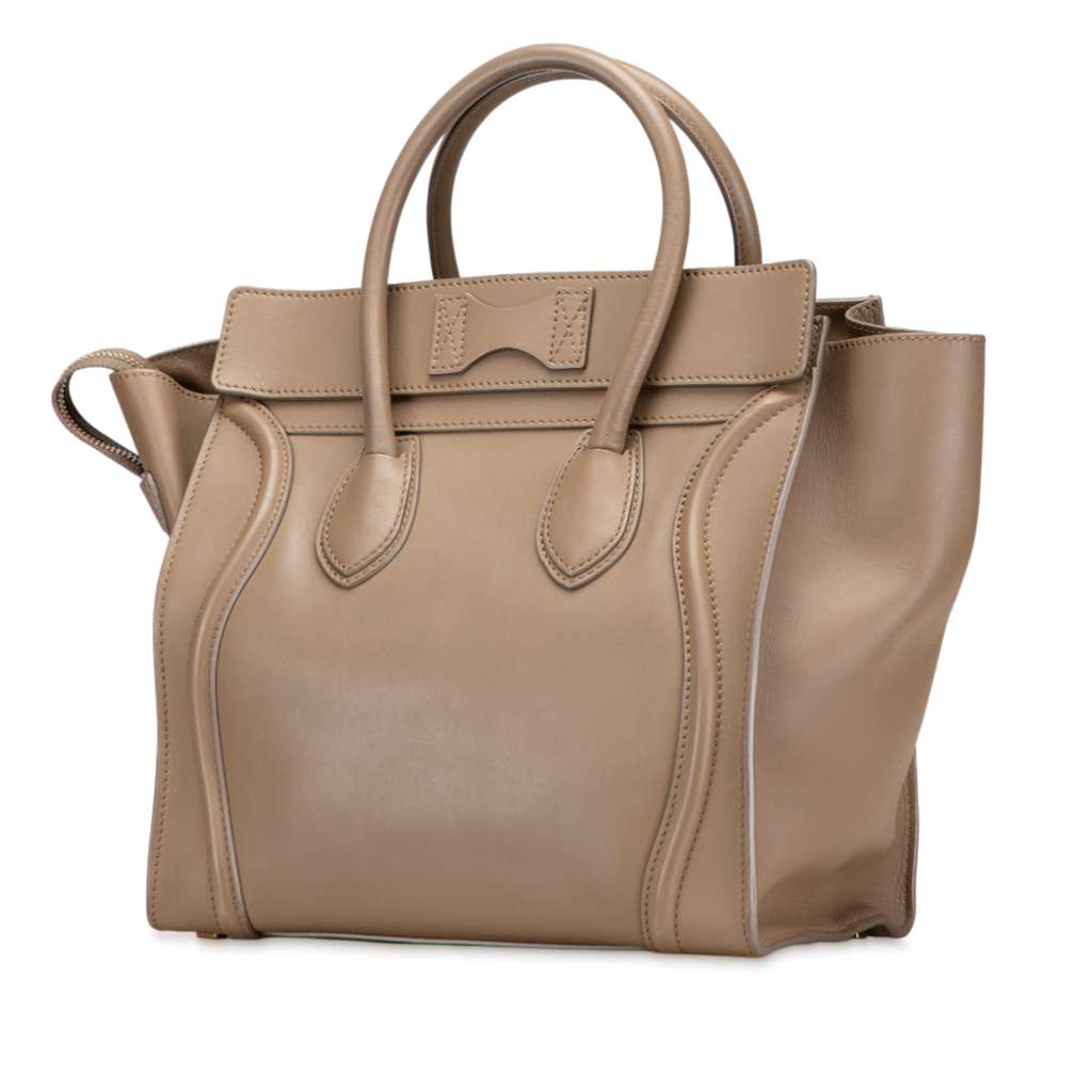 Celine Mini Smooth Calfskin Luggage Tote - Back view