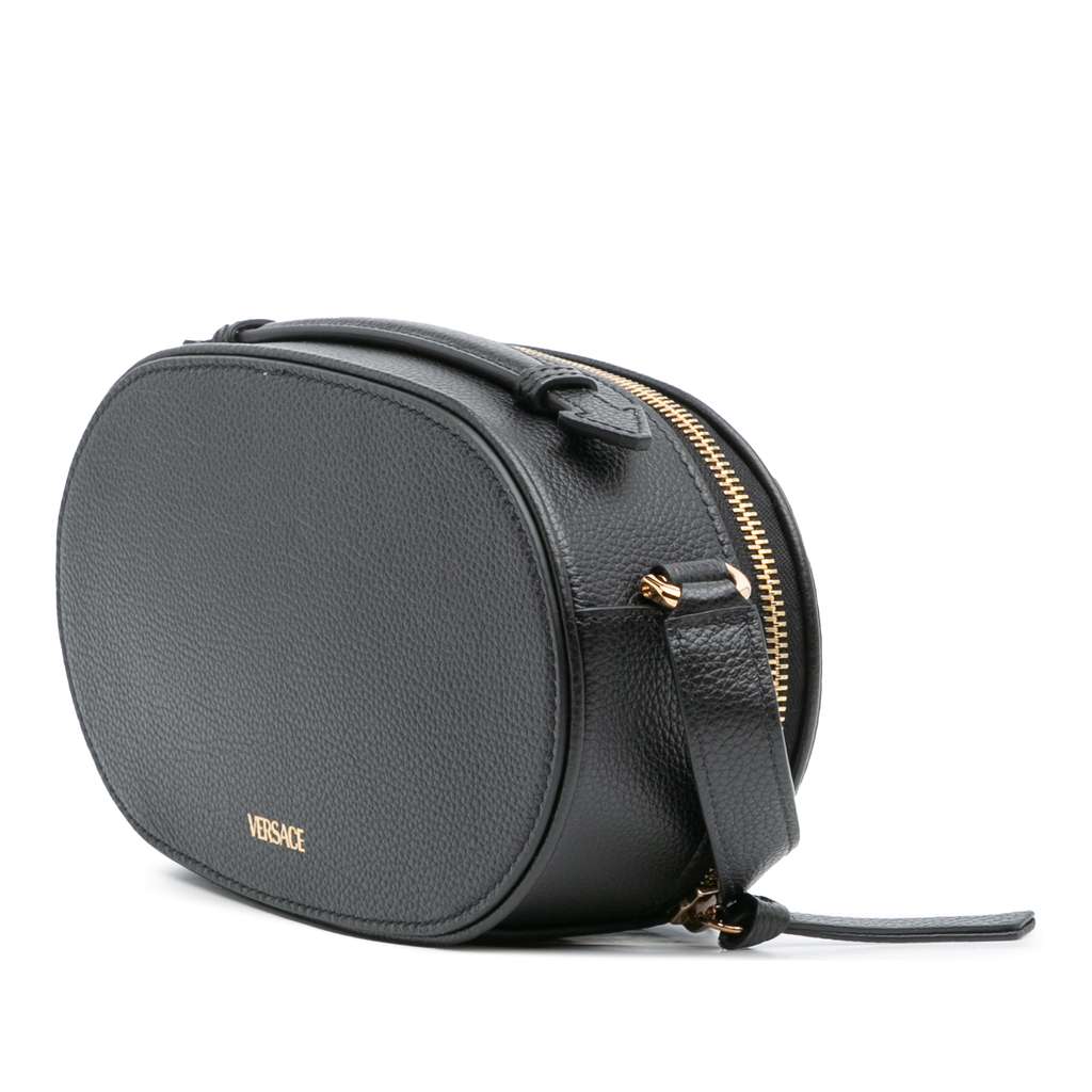 Versace Grainy Calfskin Virtus V Camera Bag - Back view