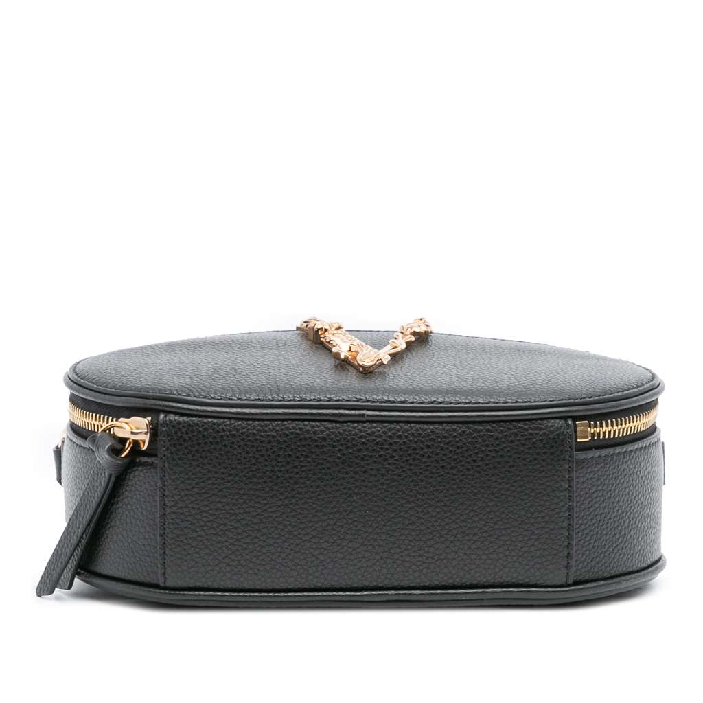 Versace Grainy Calfskin Virtus V Camera Bag - Image 6