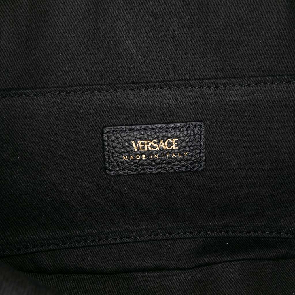 Versace Grainy Calfskin Virtus V Camera Bag - Side view