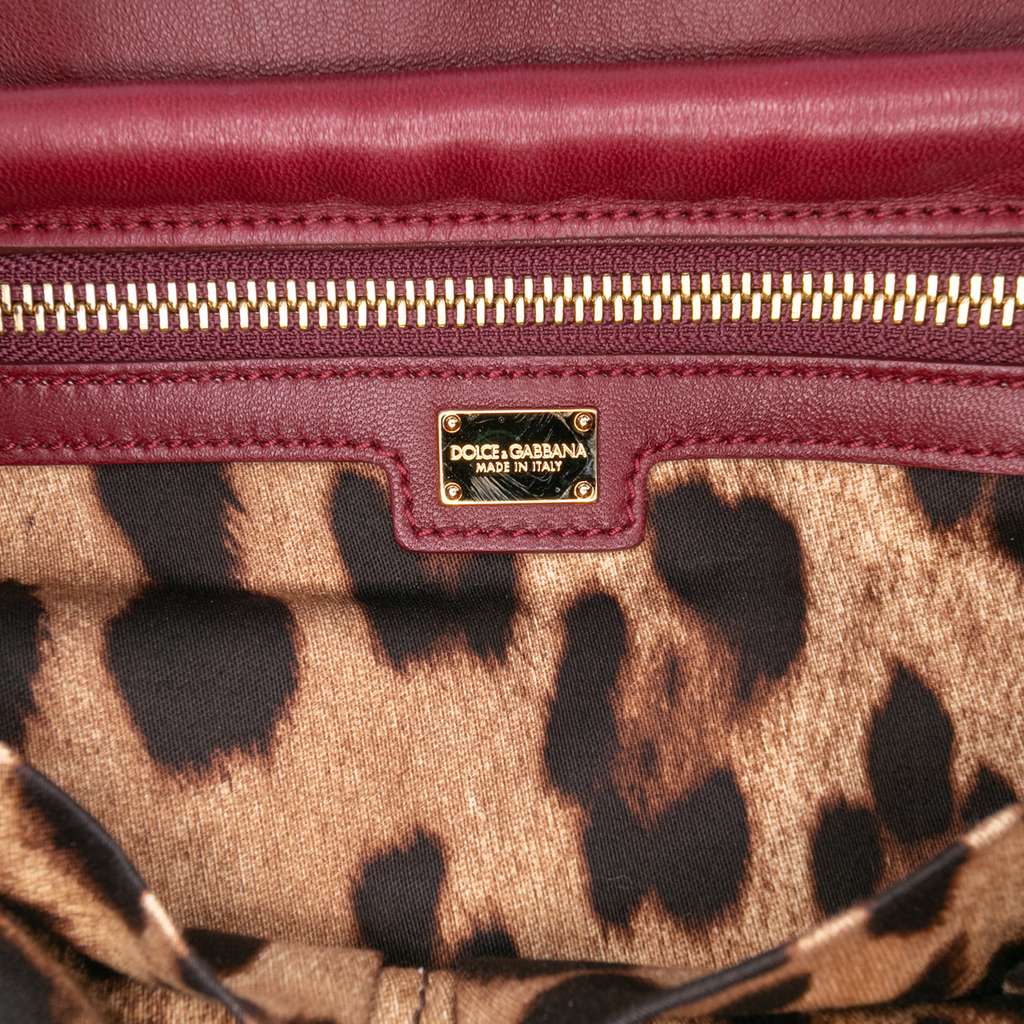 Dolce & Gabbana Raffia Crochet Sicilian Cart Miss Sicily Satchel - Side view