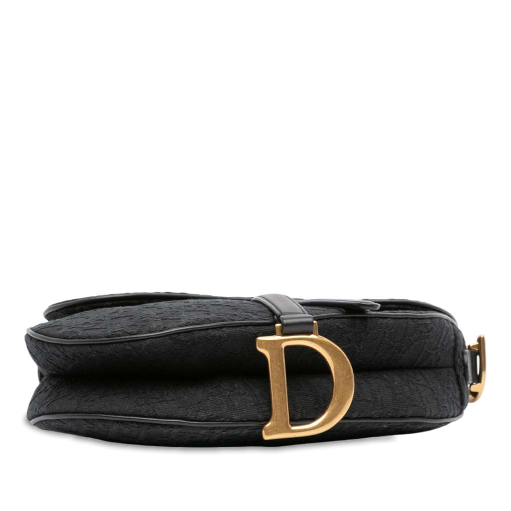 Dior Oblique Canvas Saddle Bag - Image 6