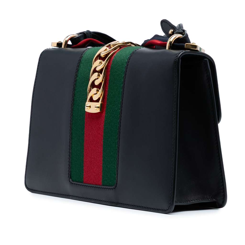 Gucci Small Leather Sylvie Satchel - Back view