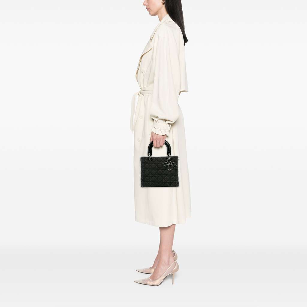 Dior Medium Denim Cannage Lady Dior - Image 13