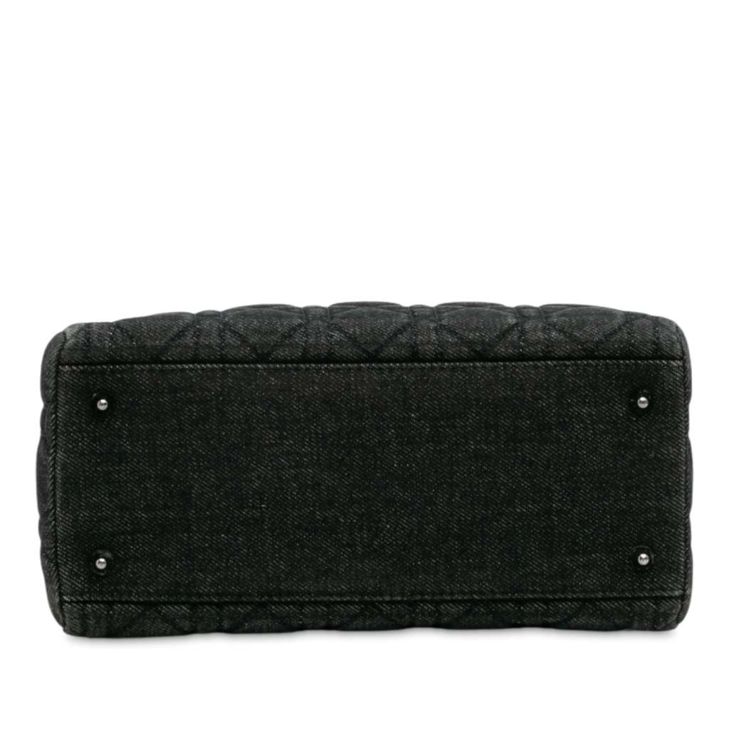 Dior Medium Denim Cannage Lady Dior - Image 6