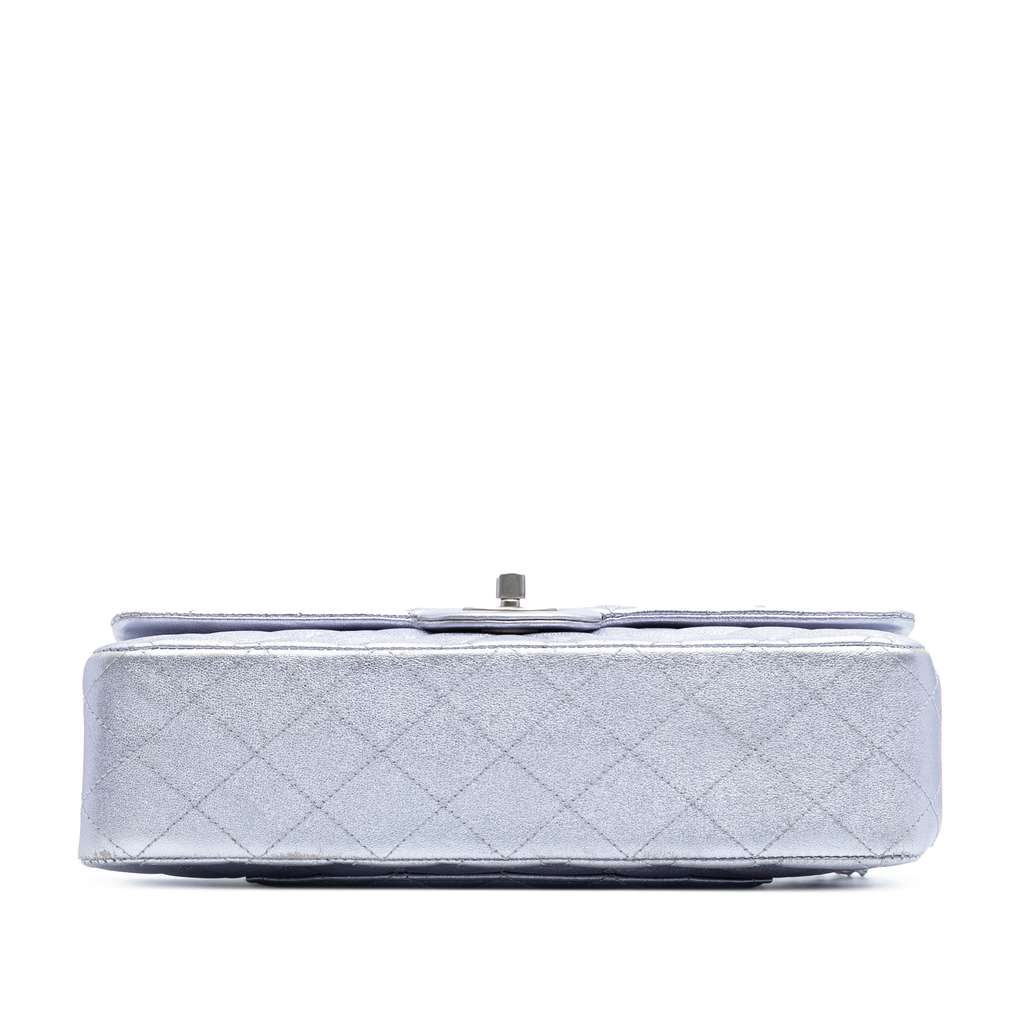 Chanel Medium Classic Metallic Calfskin Double Flap - Image 6