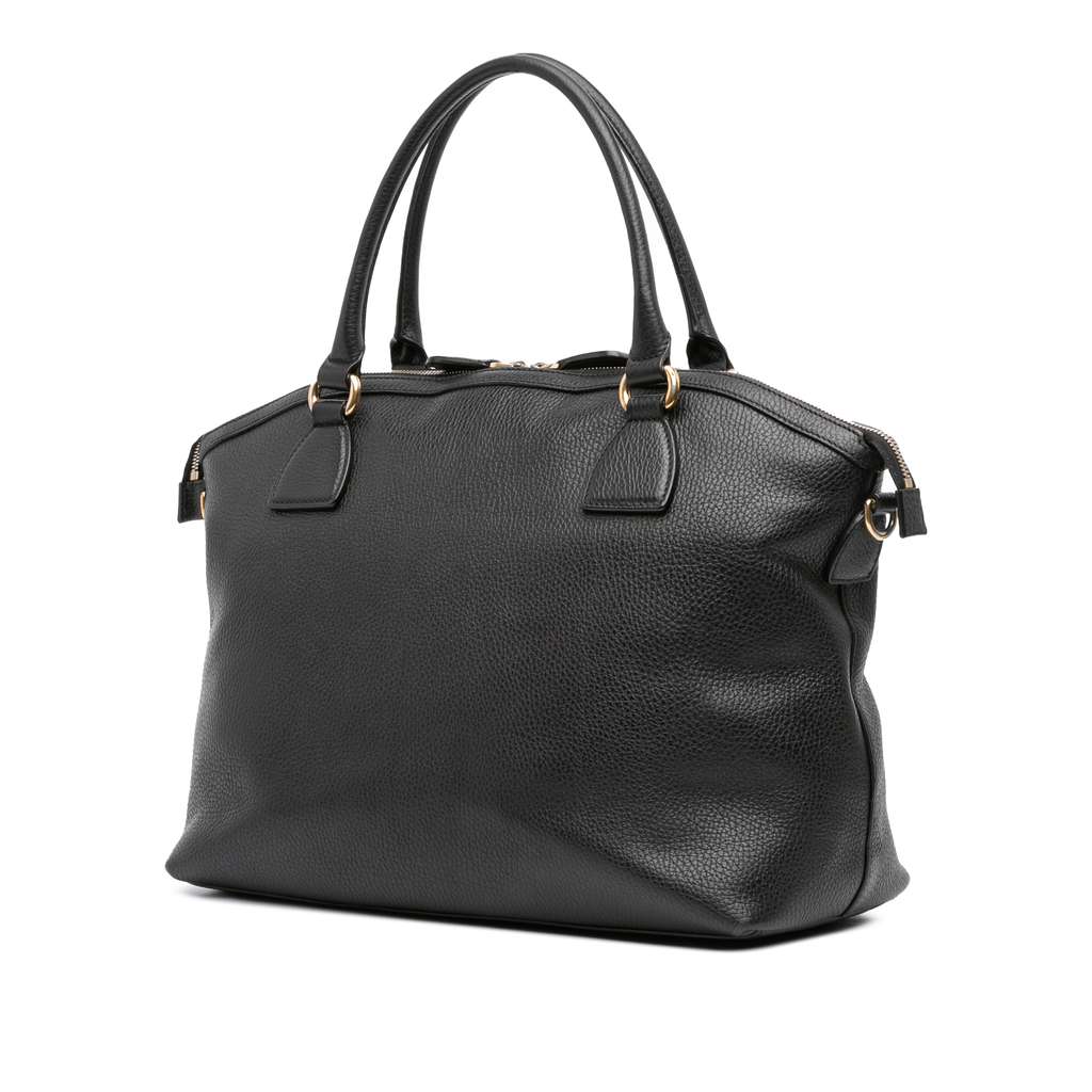 Gucci Large Dollar Calfskin GG Charm Dome Satchel - 2