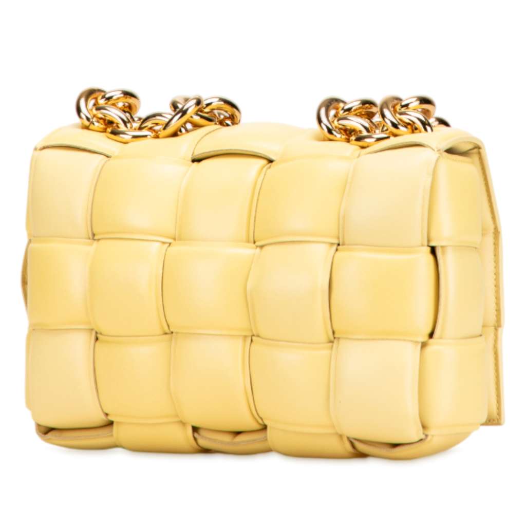 Bottega Veneta Nappa Intrecciato Padded Chain Cassette Satchel - Back view