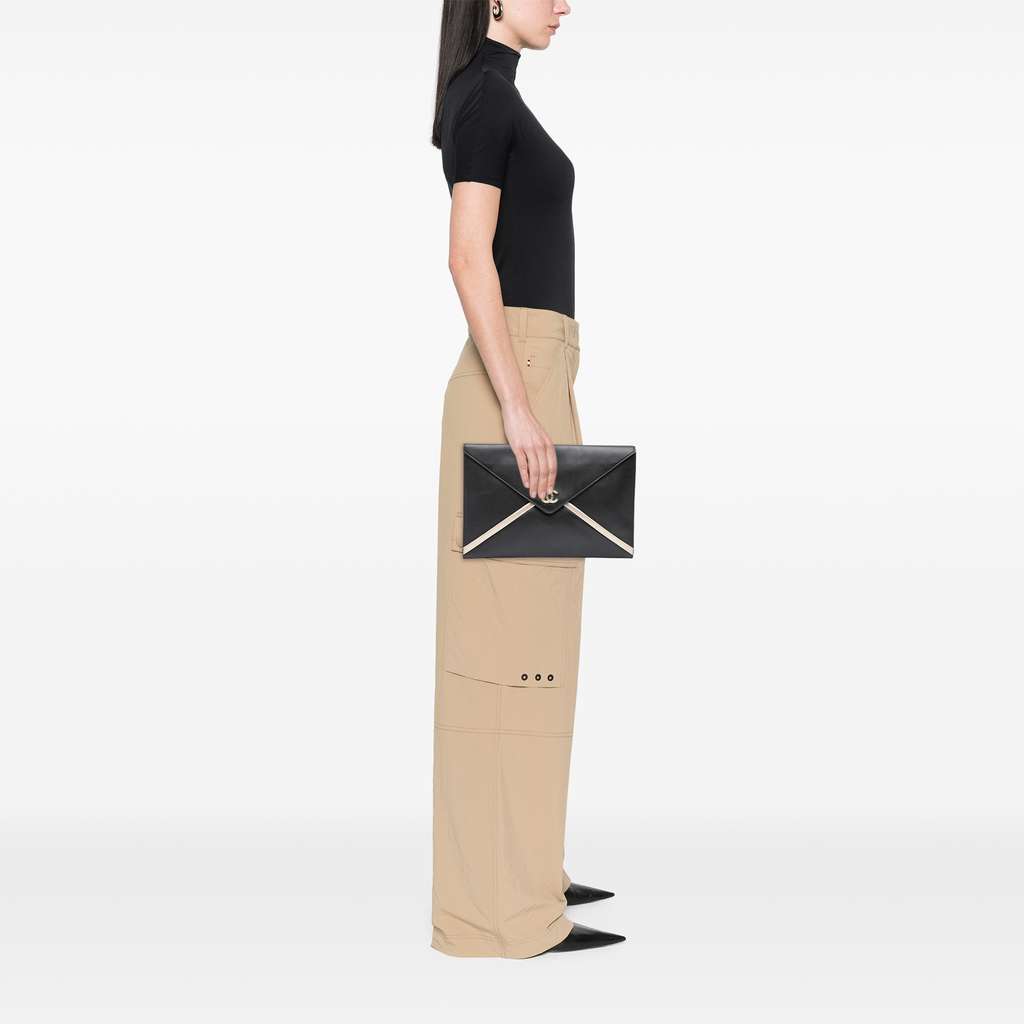 Chanel Lambskin Cocomail Envelope Clutch - Image 12