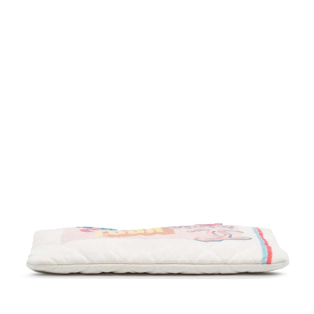 Chanel Medium Quilted Printed Canvas Coco Cuba Libre O Case Clutch - 3