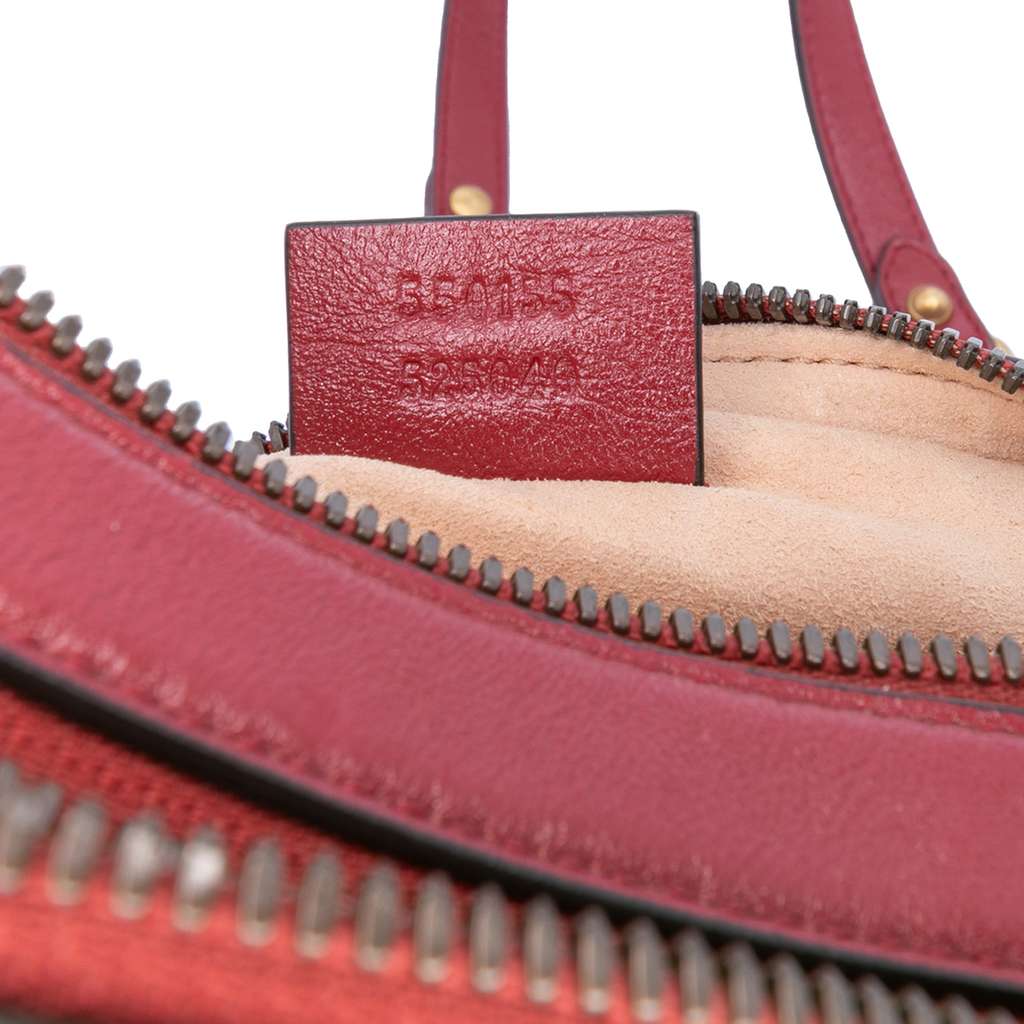 Gucci GG Marmont Matelasse Leather Double Zip Crossbody - Detail 1