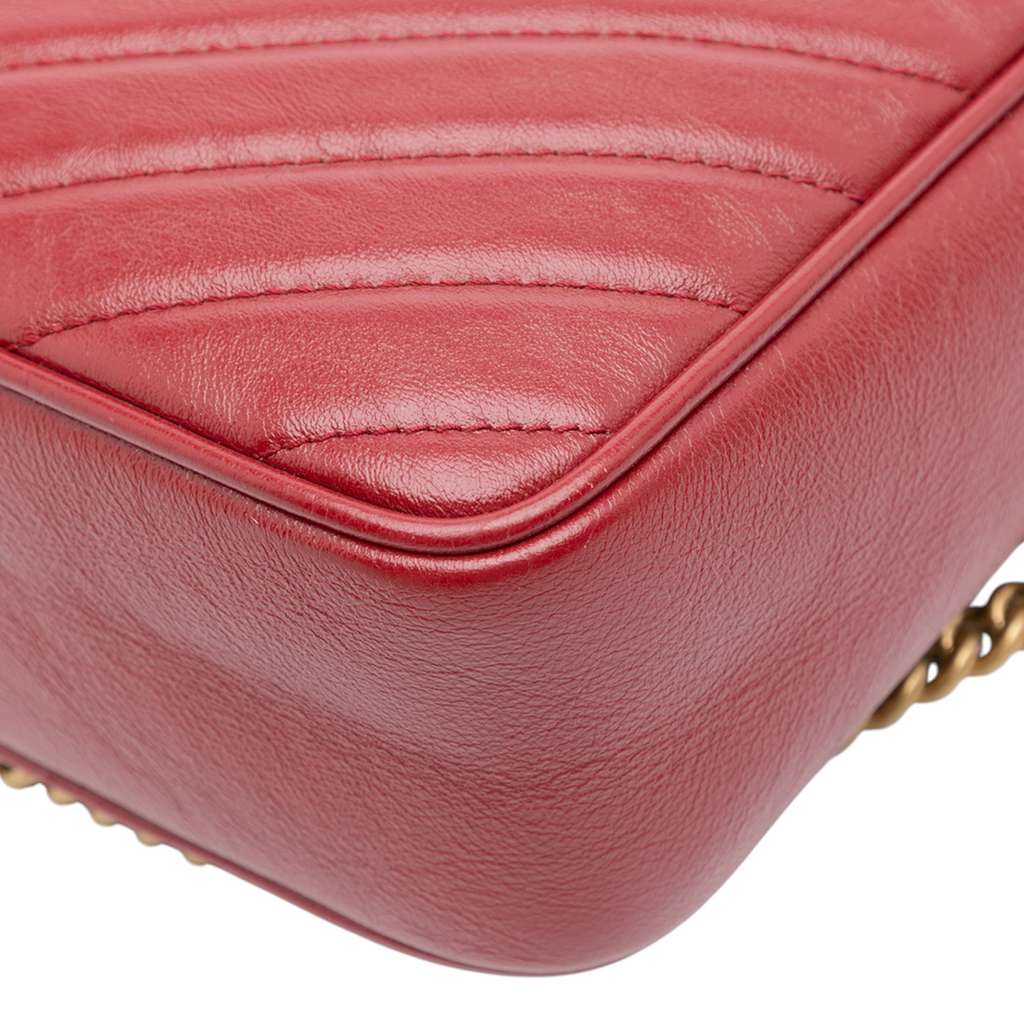 Gucci GG Marmont Matelasse Leather Double Zip Crossbody - Image 10