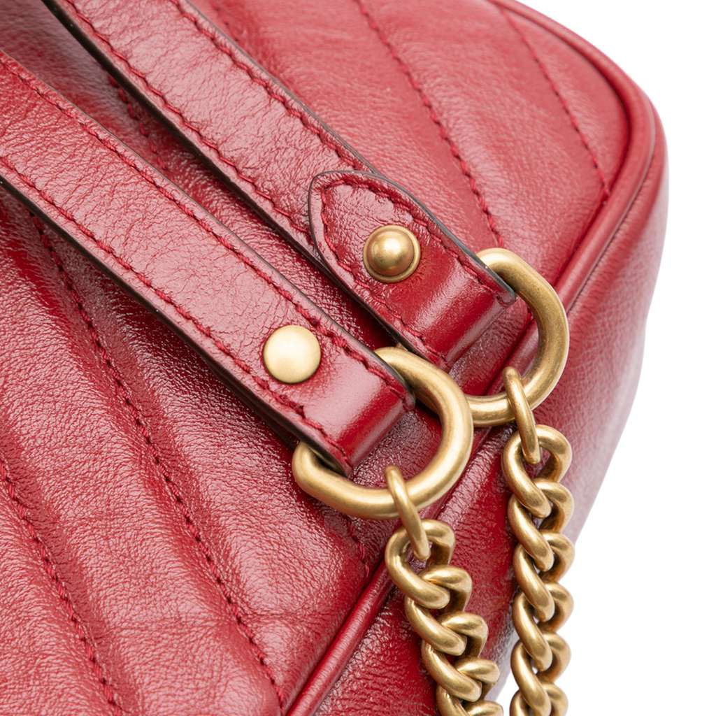 Gucci GG Marmont Matelasse Leather Double Zip Crossbody - Image 12
