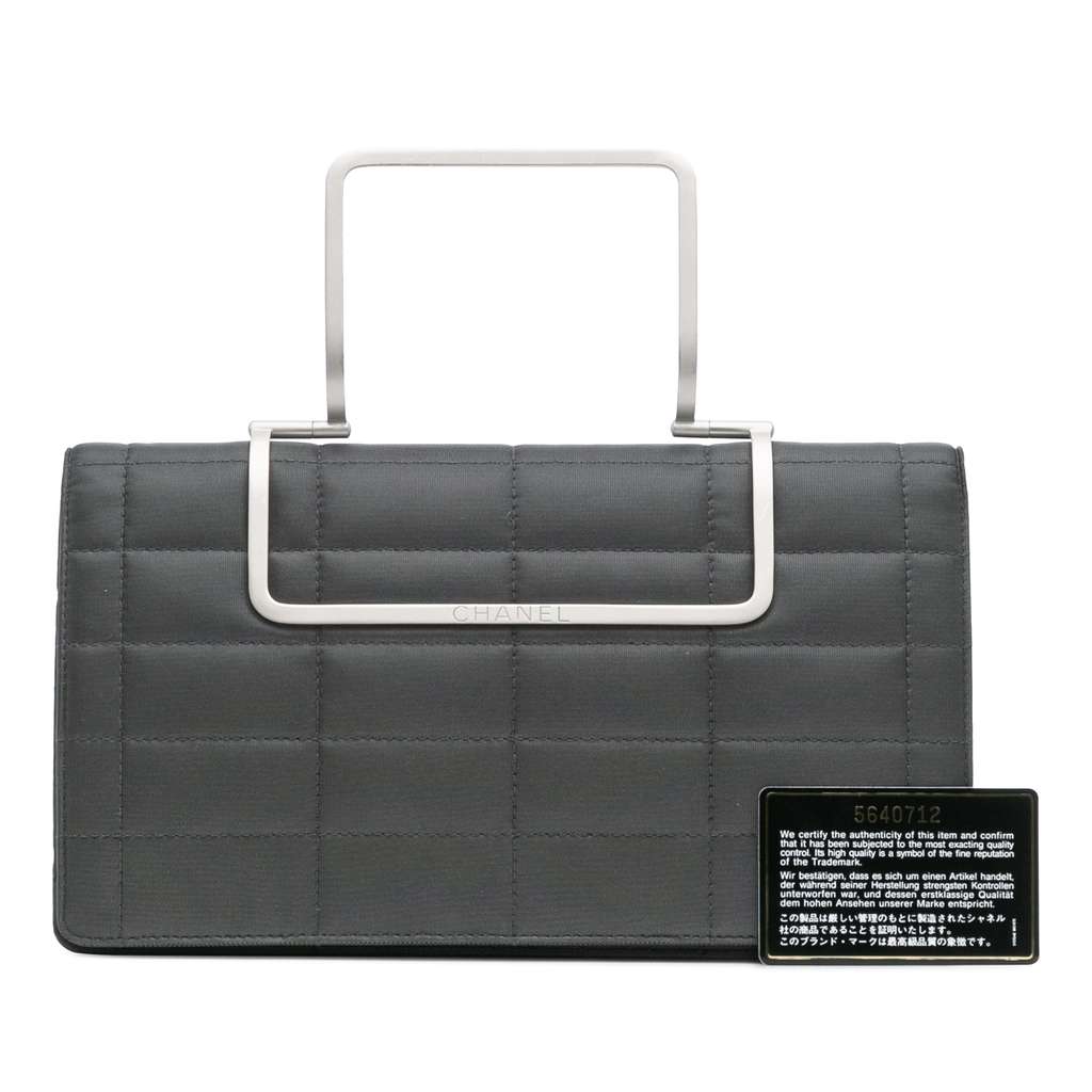 Chanel Chocolate Bar Nylon Convertible Clutch - Image 13