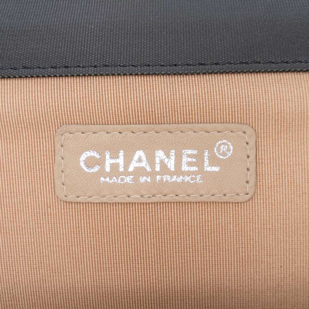 Chanel Chocolate Bar Nylon Convertible Clutch - Side view