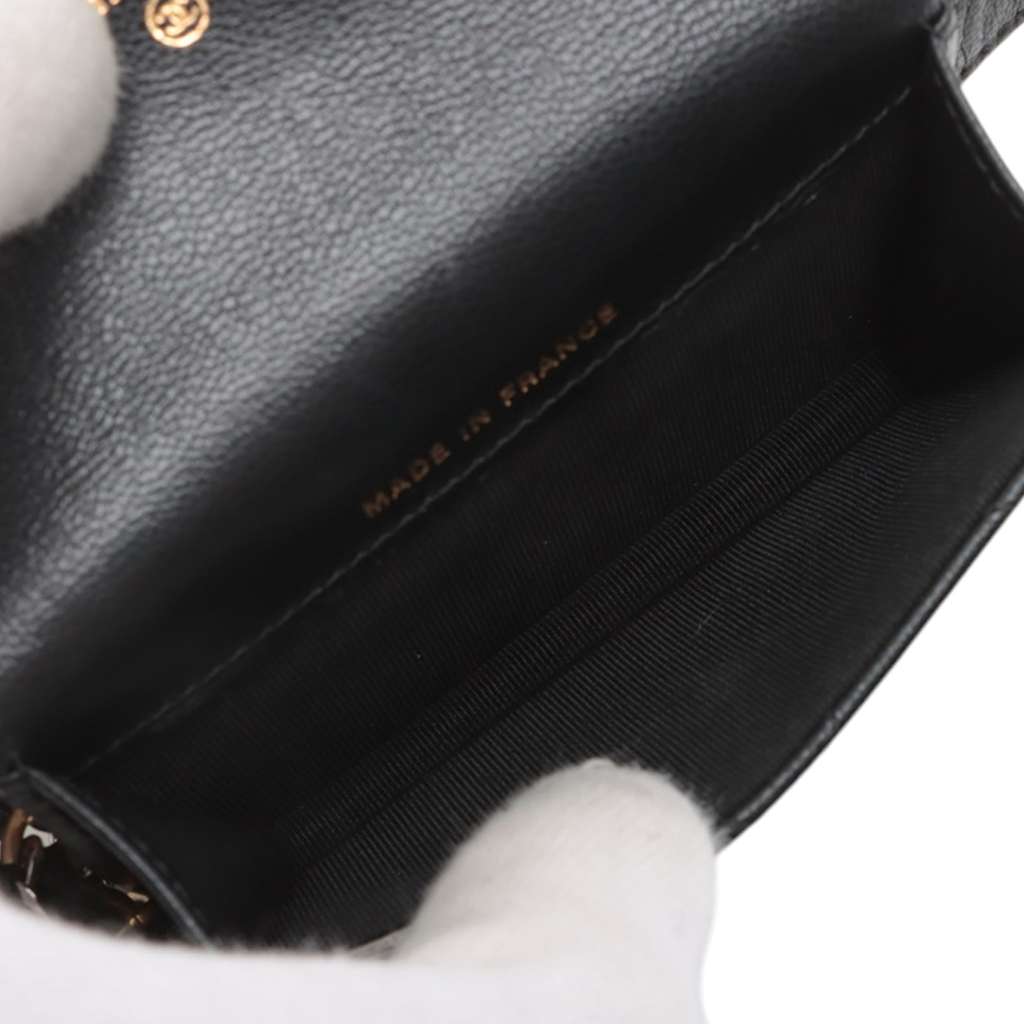 Chanel Mini Quilted Goatskin Punk Essentials Chain Flap Belt Bag - Image 6