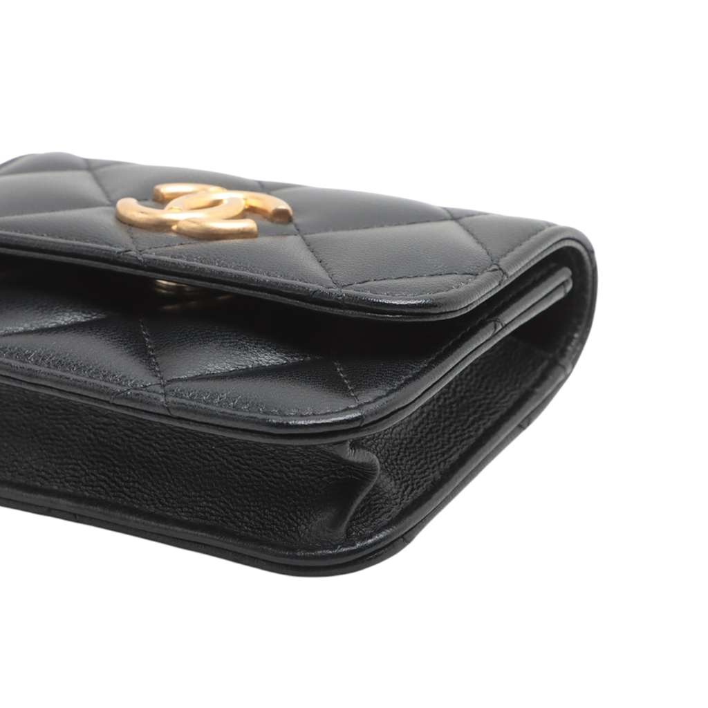 Chanel Mini Quilted Goatskin Punk Essentials Chain Flap Belt Bag - Detail 1