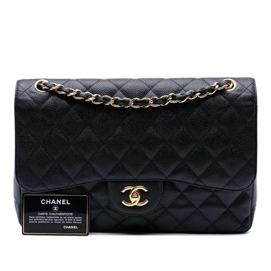 Chanel Jumbo Classic Caviar Double Flap - Image 10