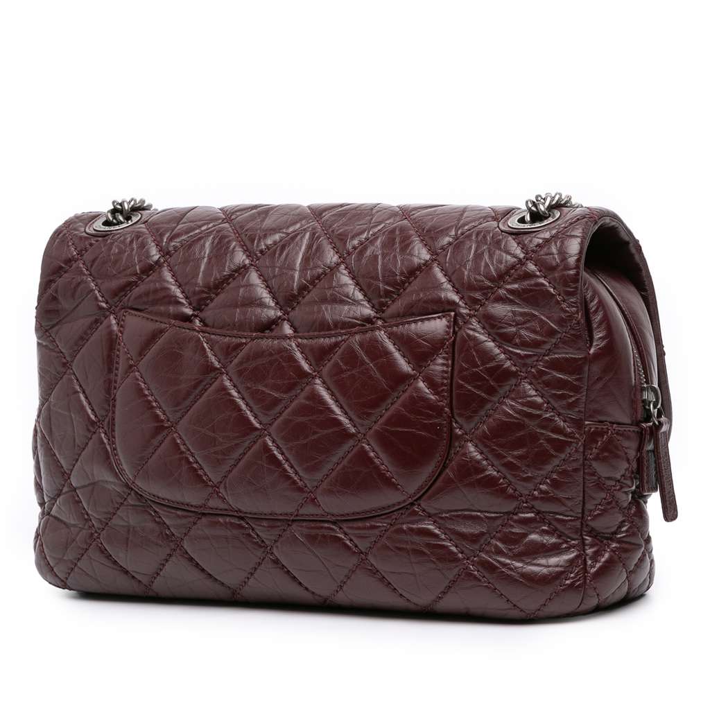 Chanel Jumbo Quilted Aged Calfskin New Portobello Flap - Back view