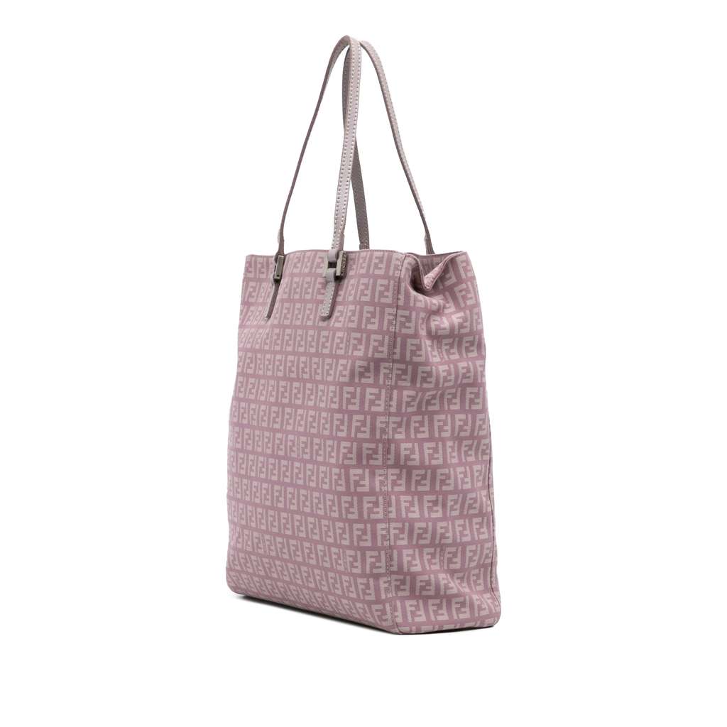 Fendi Zucchino Canvas Tote - Back view