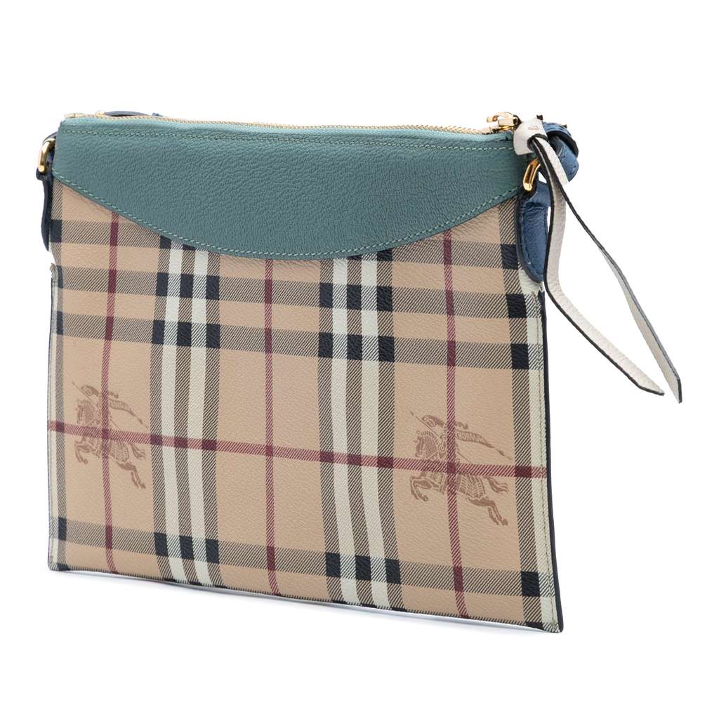 Burberry Haymarket Check Canvas Peyton Crossbody - Back view