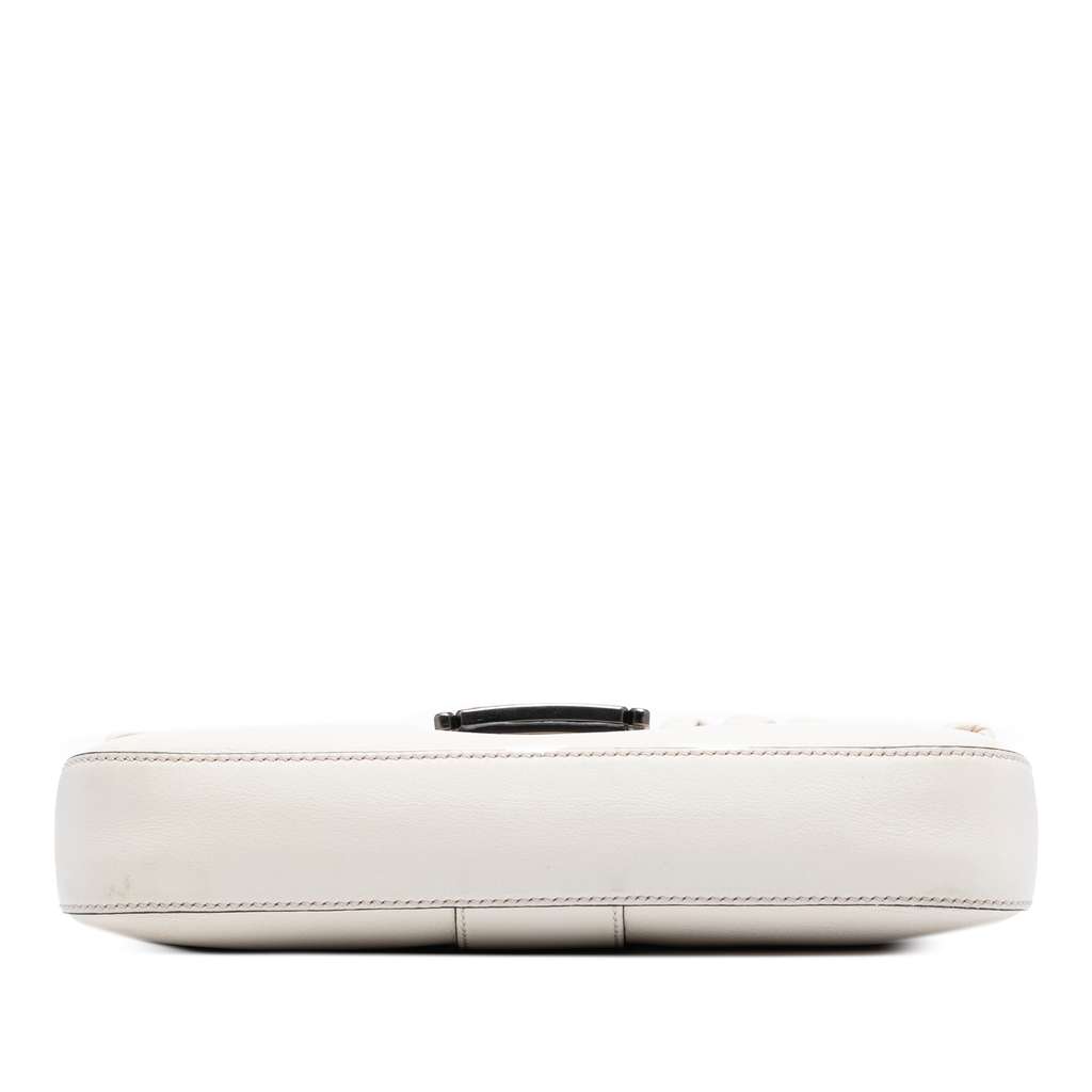 Fendi Whipstitch Leather Baguette Crossbody - Image 6