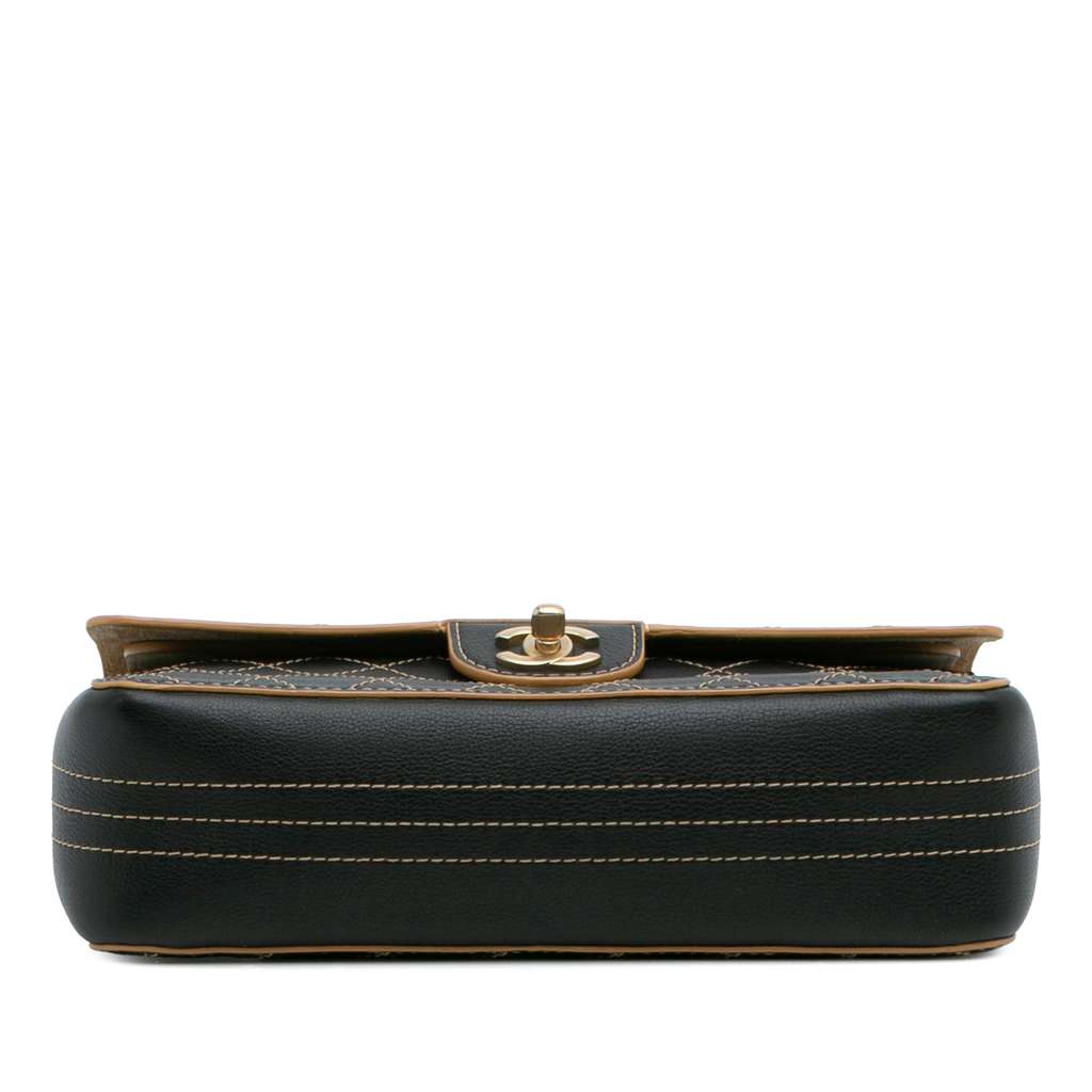 Chanel Medium Classic Calfskin Wild Stitch Double Flap - Image 6