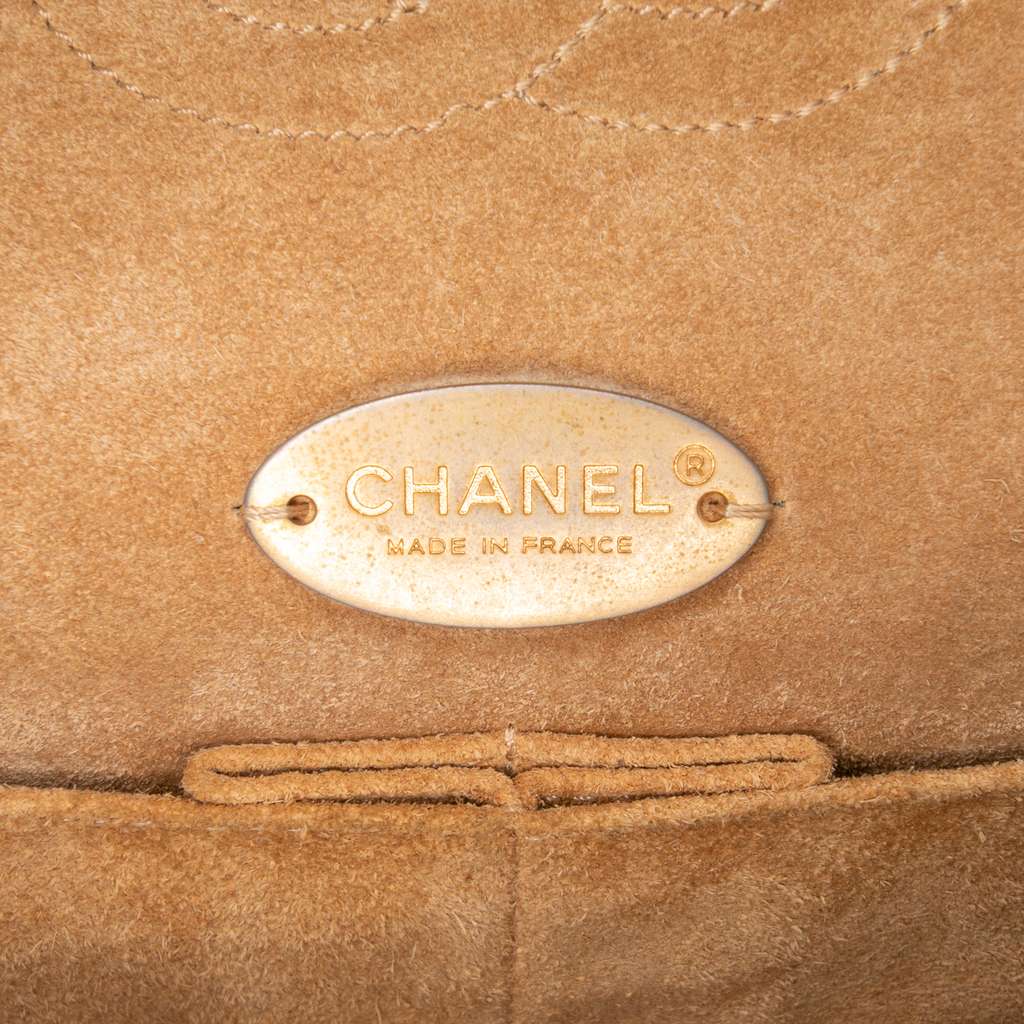 Chanel Medium Classic Calfskin Wild Stitch Double Flap - Side view