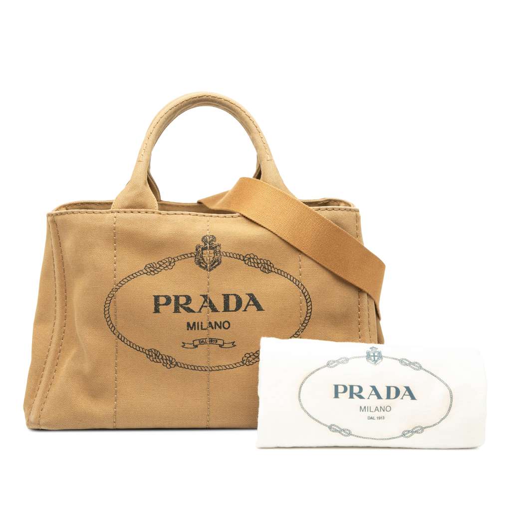 Prada Canvas Canapa Logo Satchel - Image 10