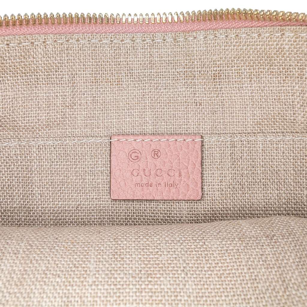 Gucci Calfskin Bamboo Clutch - Side view