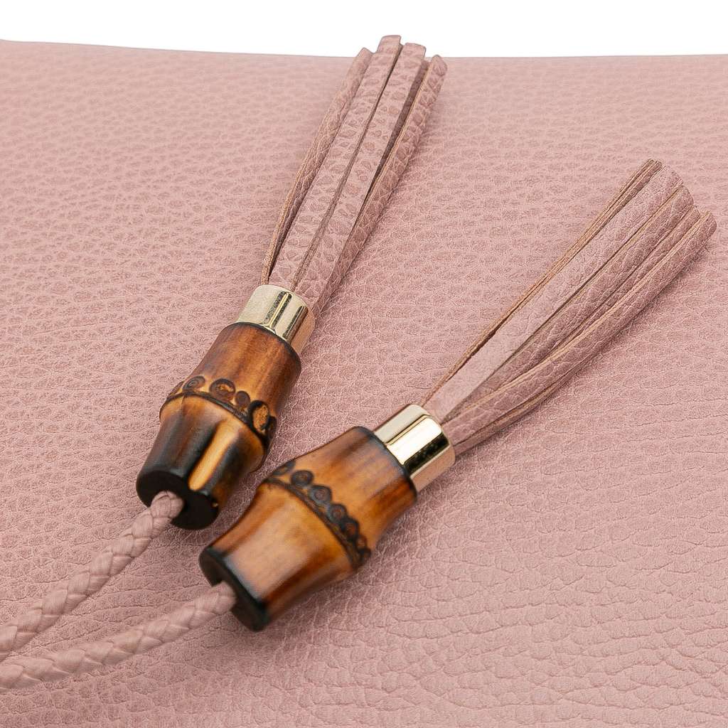 Gucci Calfskin Bamboo Clutch - Image 11