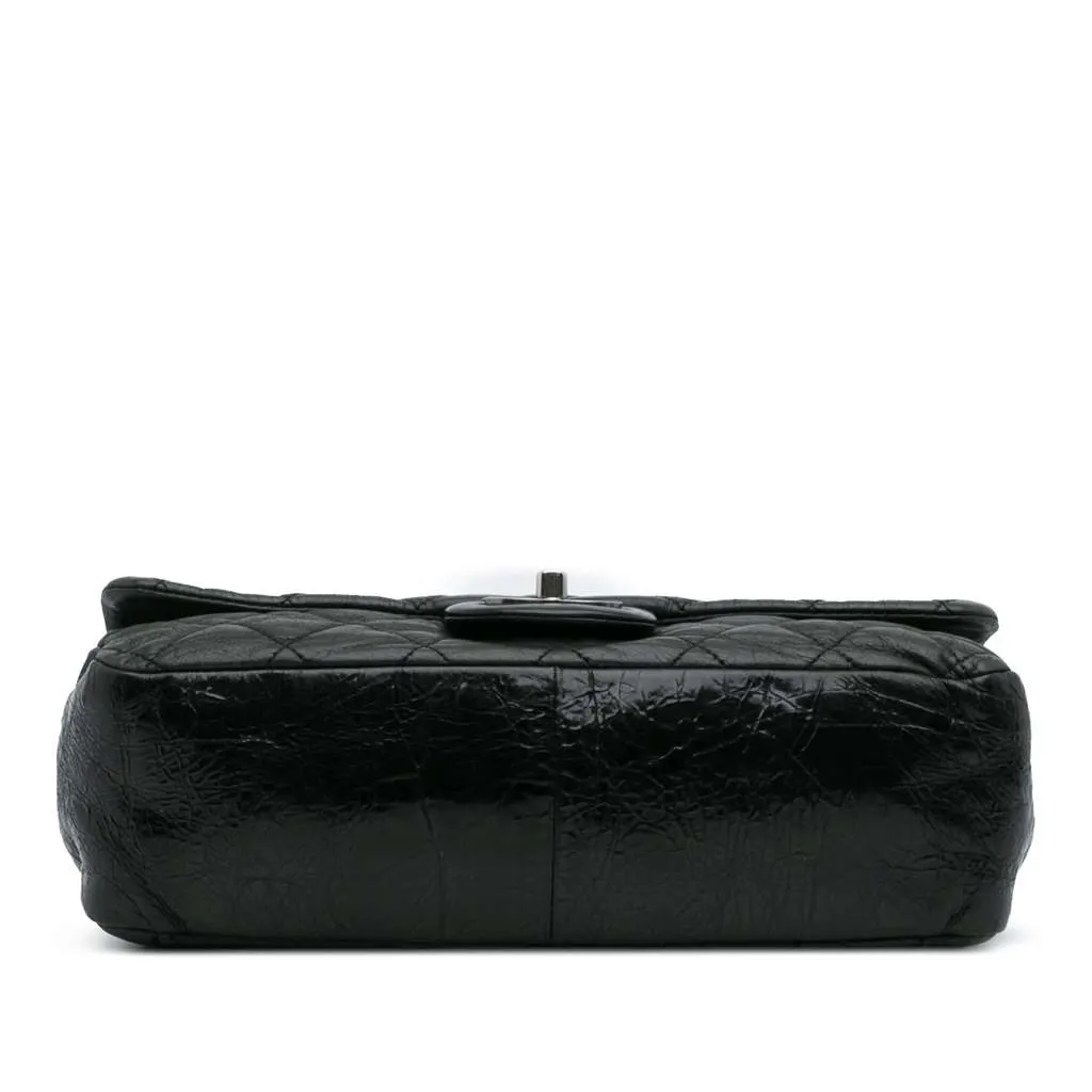 Chanel Medium Iridescent Calfskin In The Mix Flap Green Leather Good - Inside View