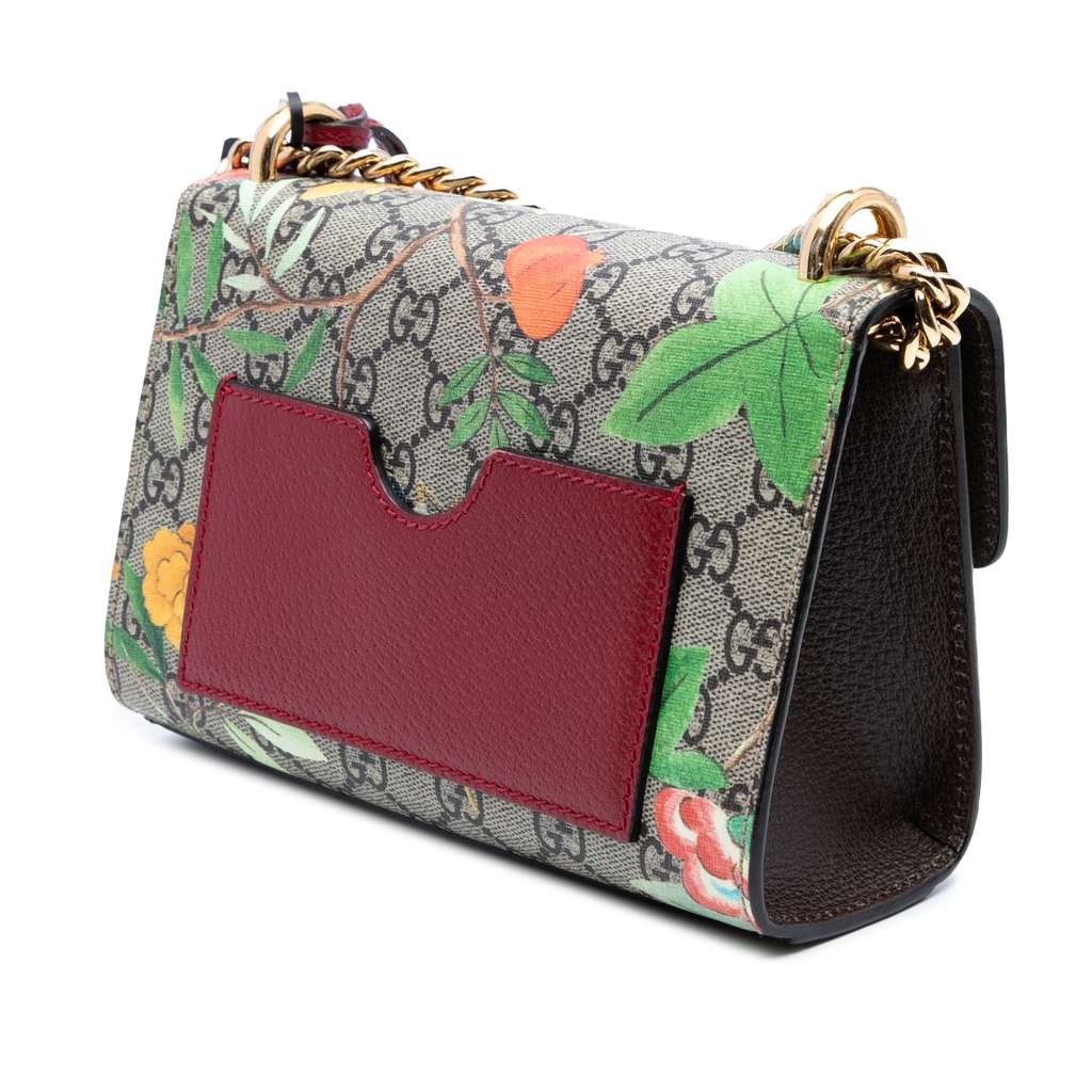 Gucci Small GG Supreme Tian Padlock Crossbody - Back view