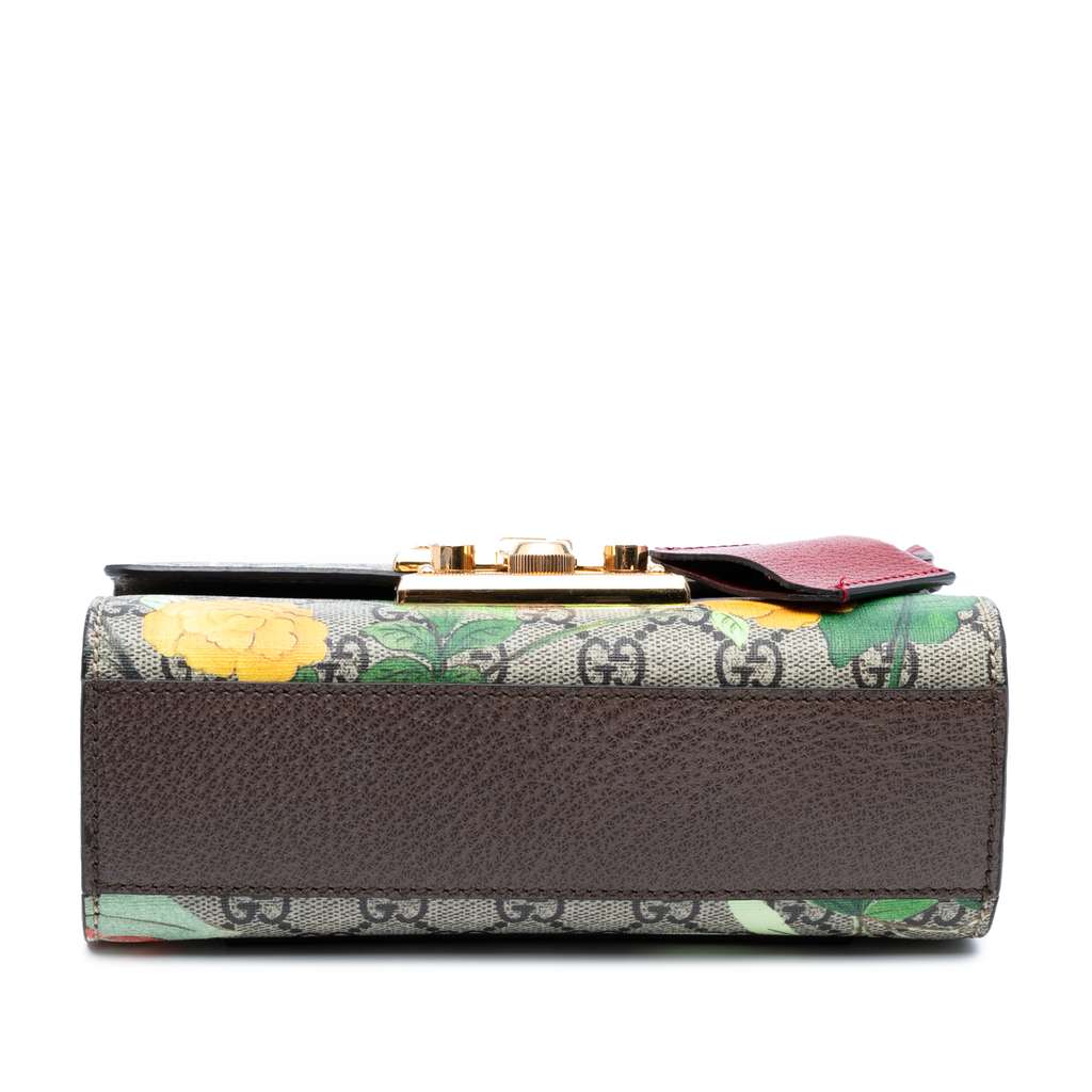 Gucci Small GG Supreme Tian Padlock Crossbody - Image 6