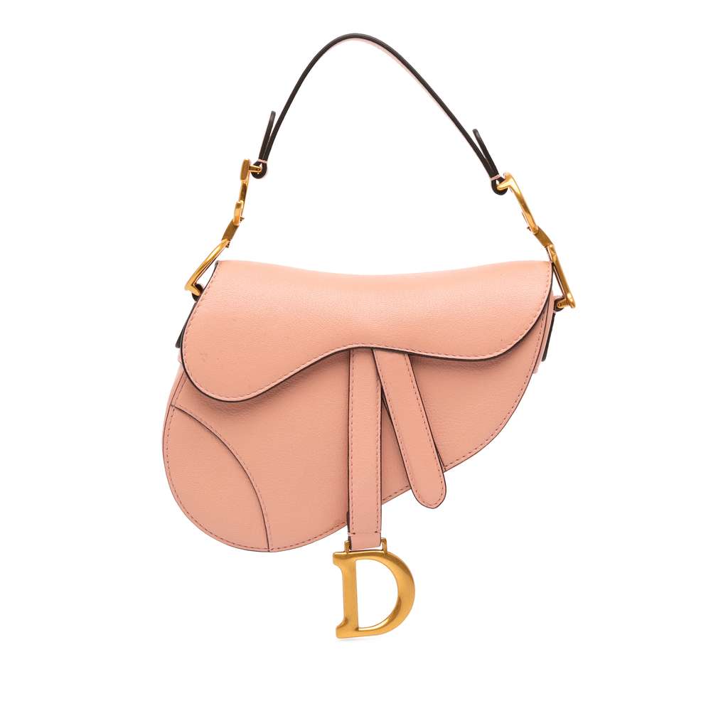 Dior Mini Grained Calfskin Saddle Bag