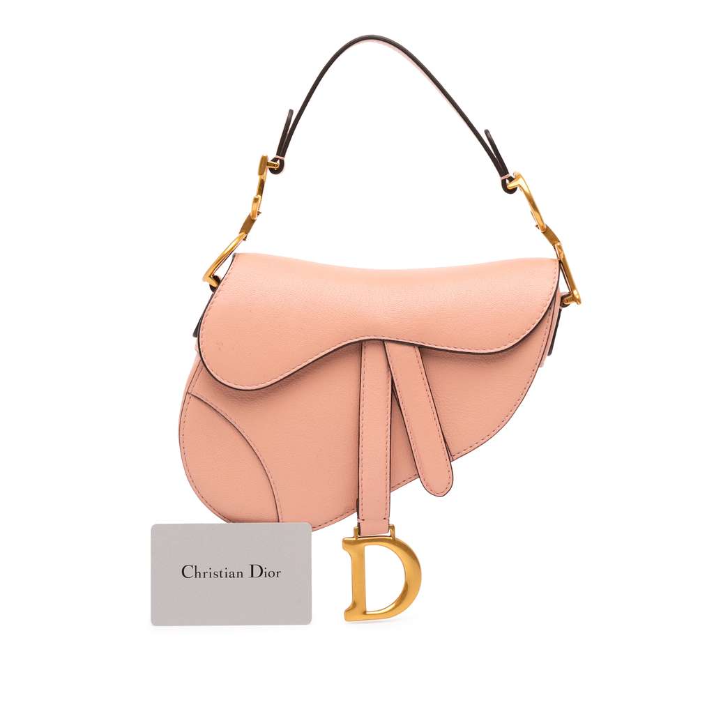 Dior Mini Grained Calfskin Saddle Bag - Image 13
