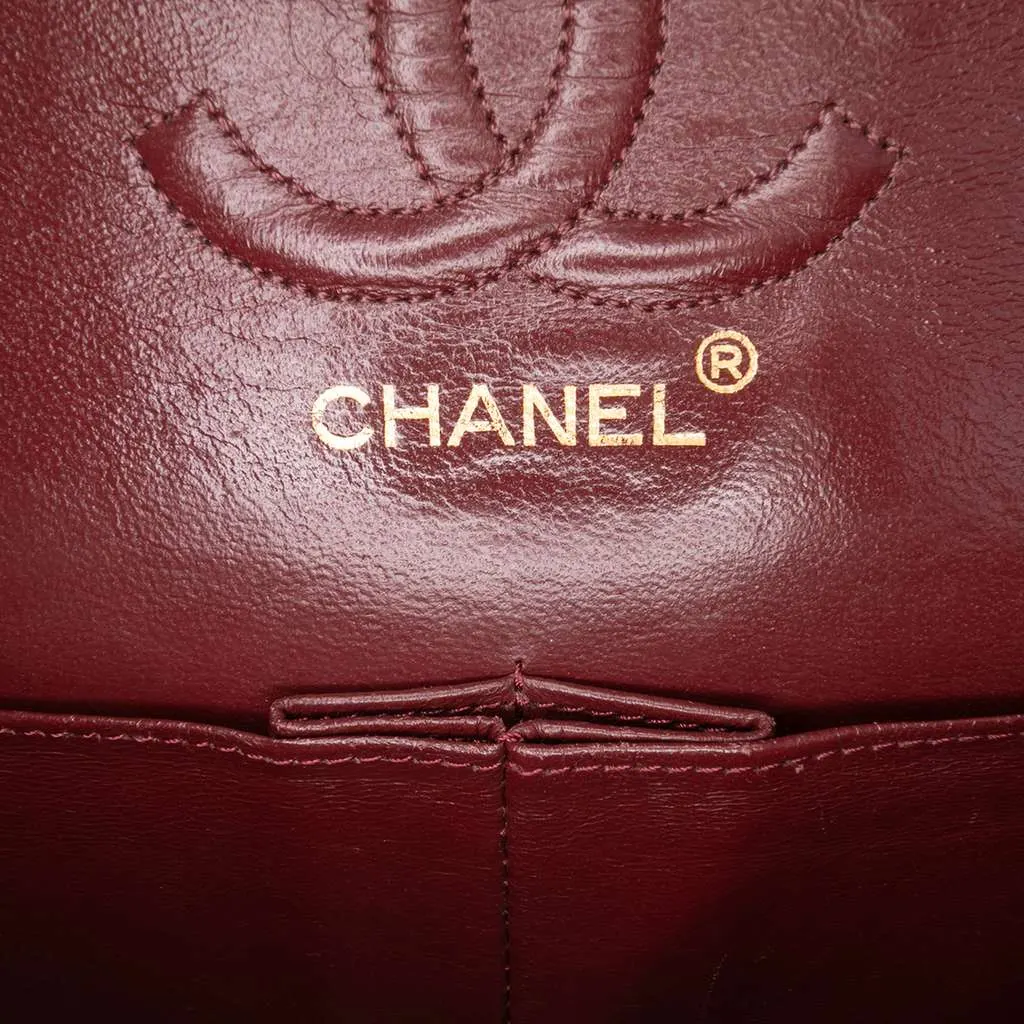 Chanel Small Classic Lambskin Double Flap Black Leather Good - Box View