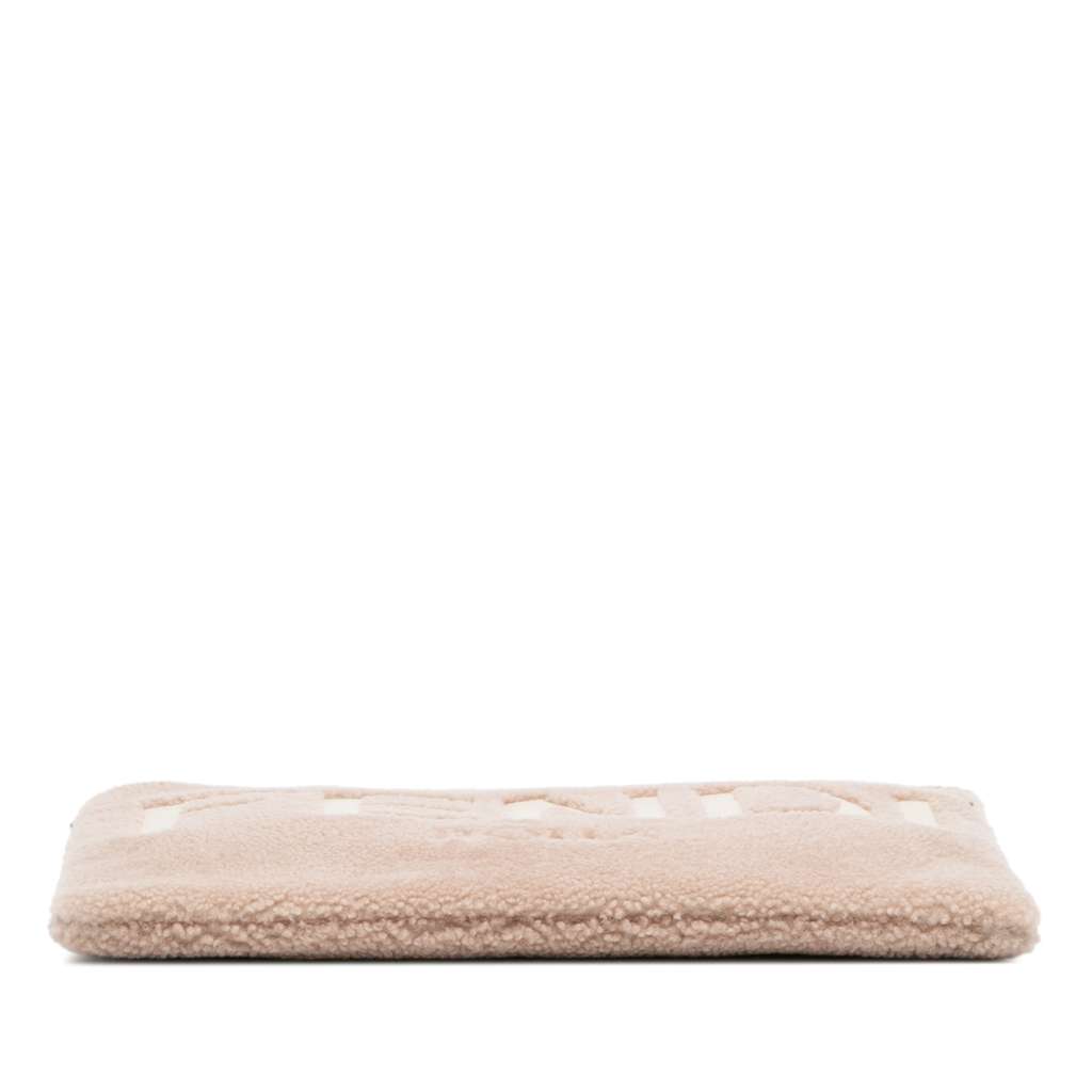 Fendi Shearling Logo Flat Pouch - Image 6