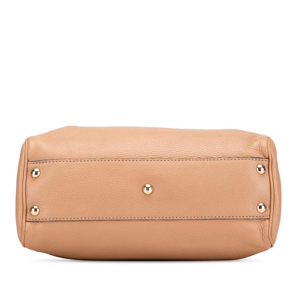 Gucci Small Calfskin Bamboo Shopper Satchel - 3