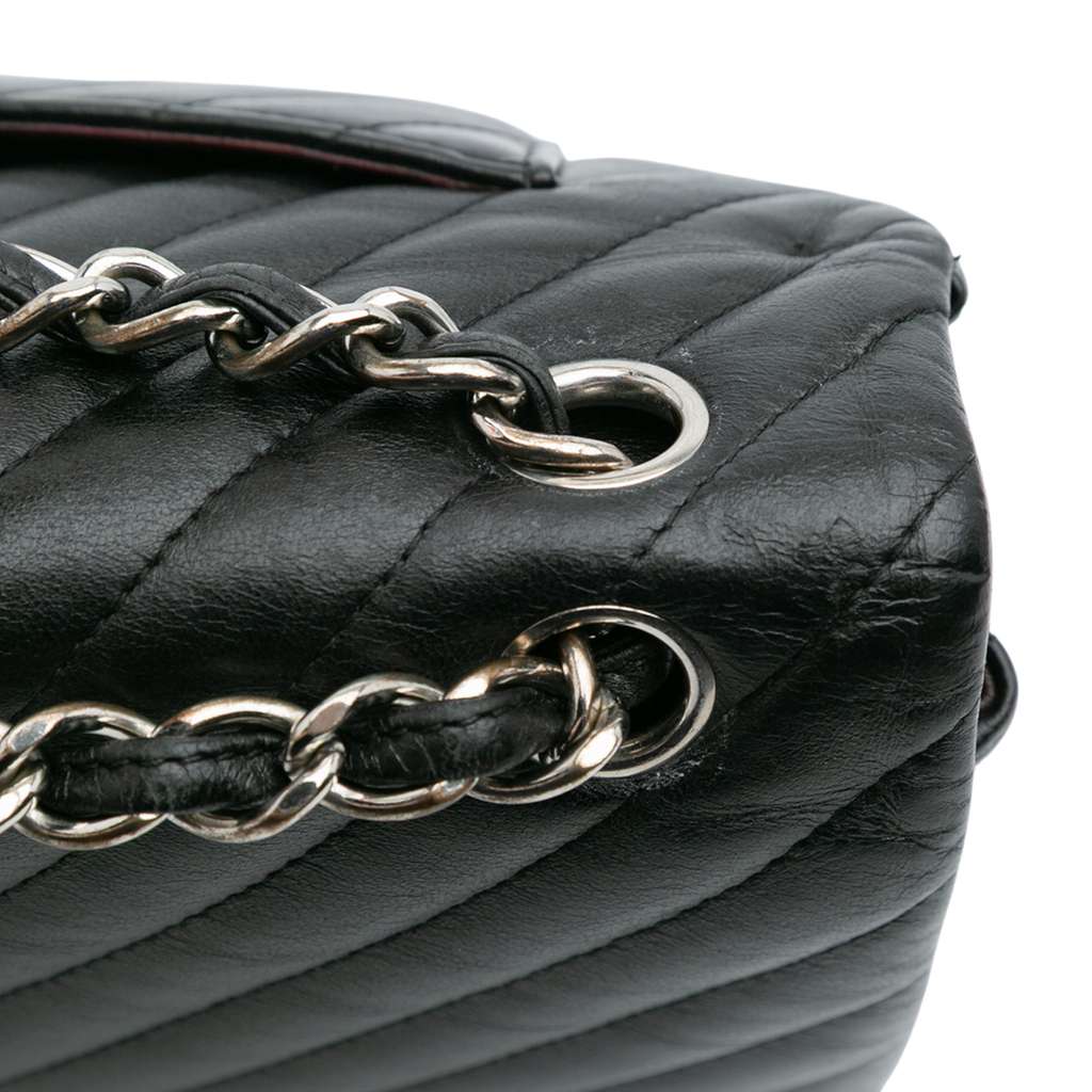 Chanel Jumbo Classic Chevron Lambskin Double Flap - Image 13
