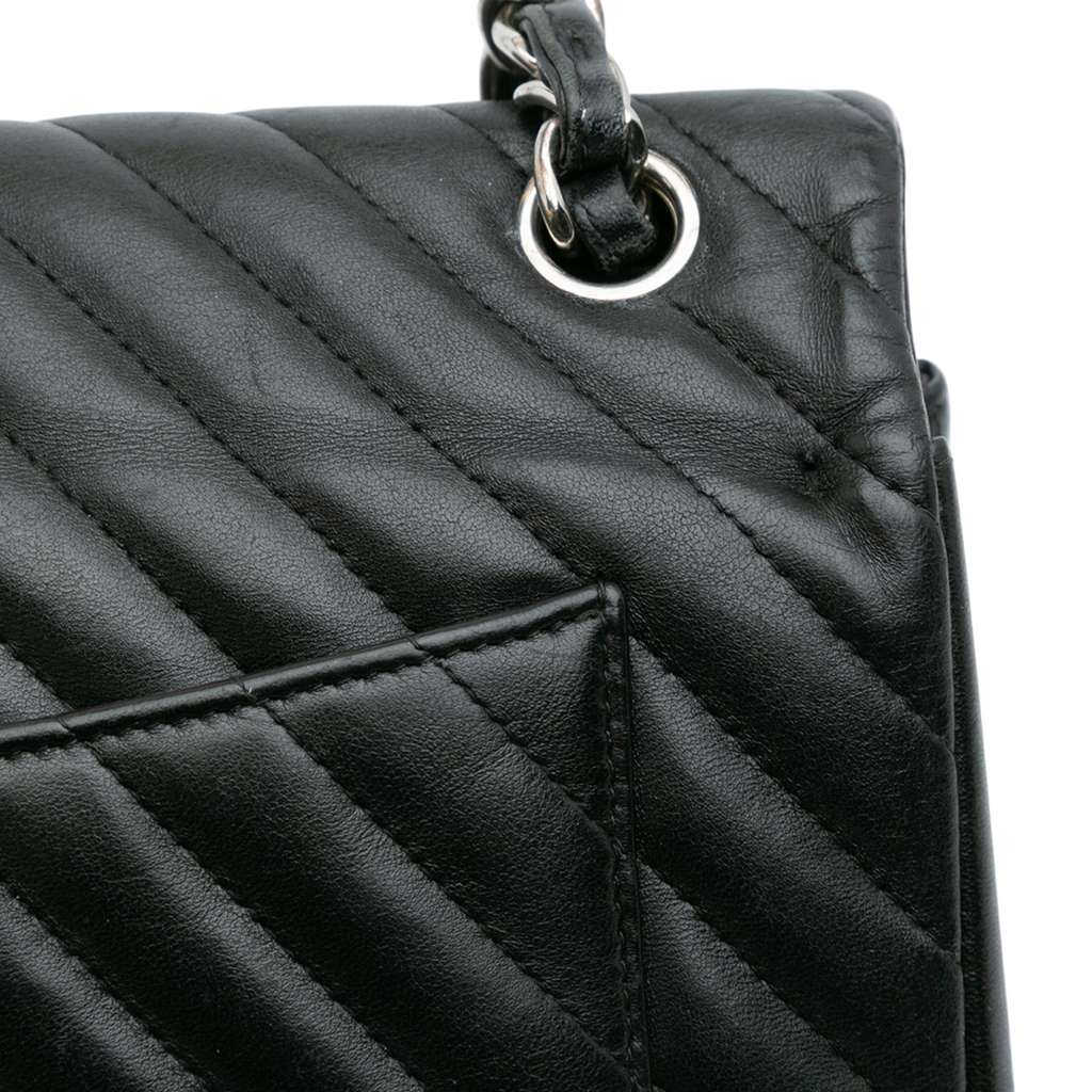 Chanel Jumbo Classic Chevron Lambskin Double Flap - Image 14