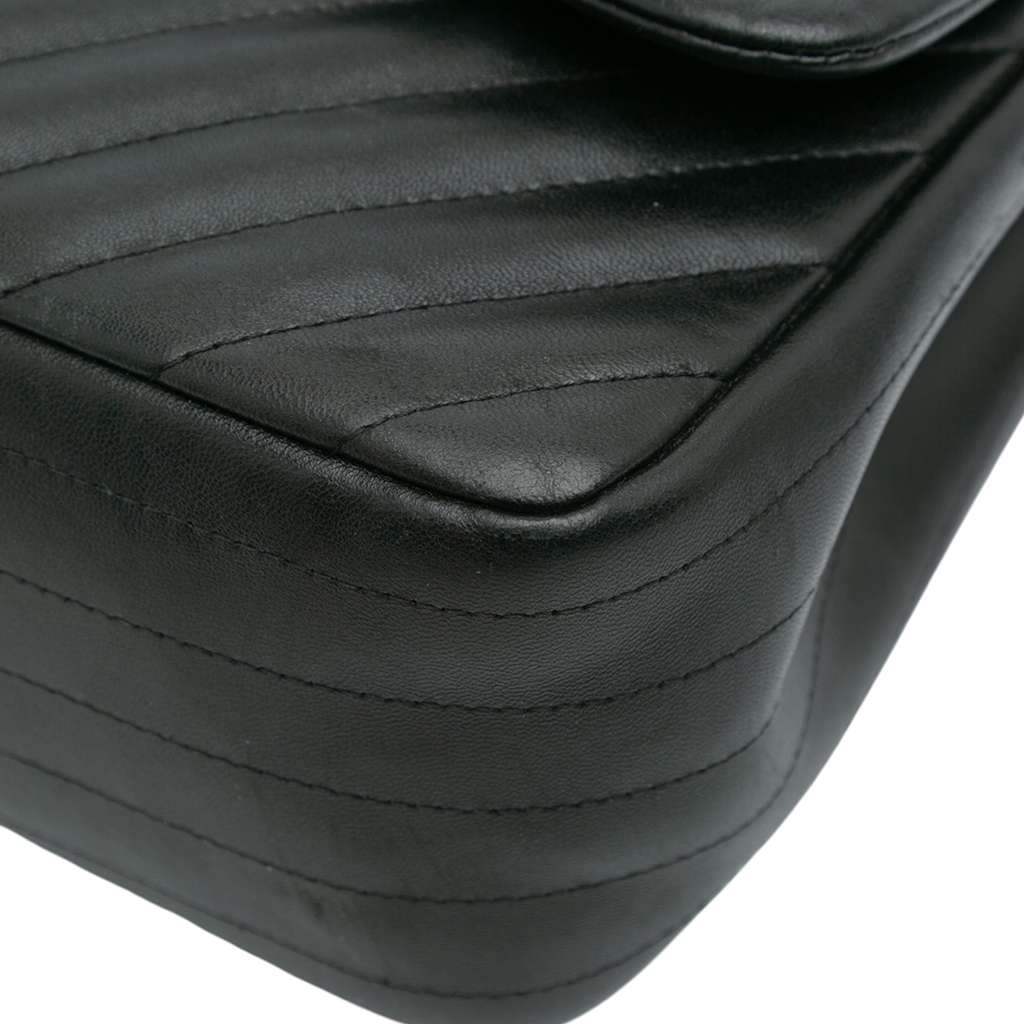 Chanel Jumbo Classic Chevron Lambskin Double Flap - Image 12