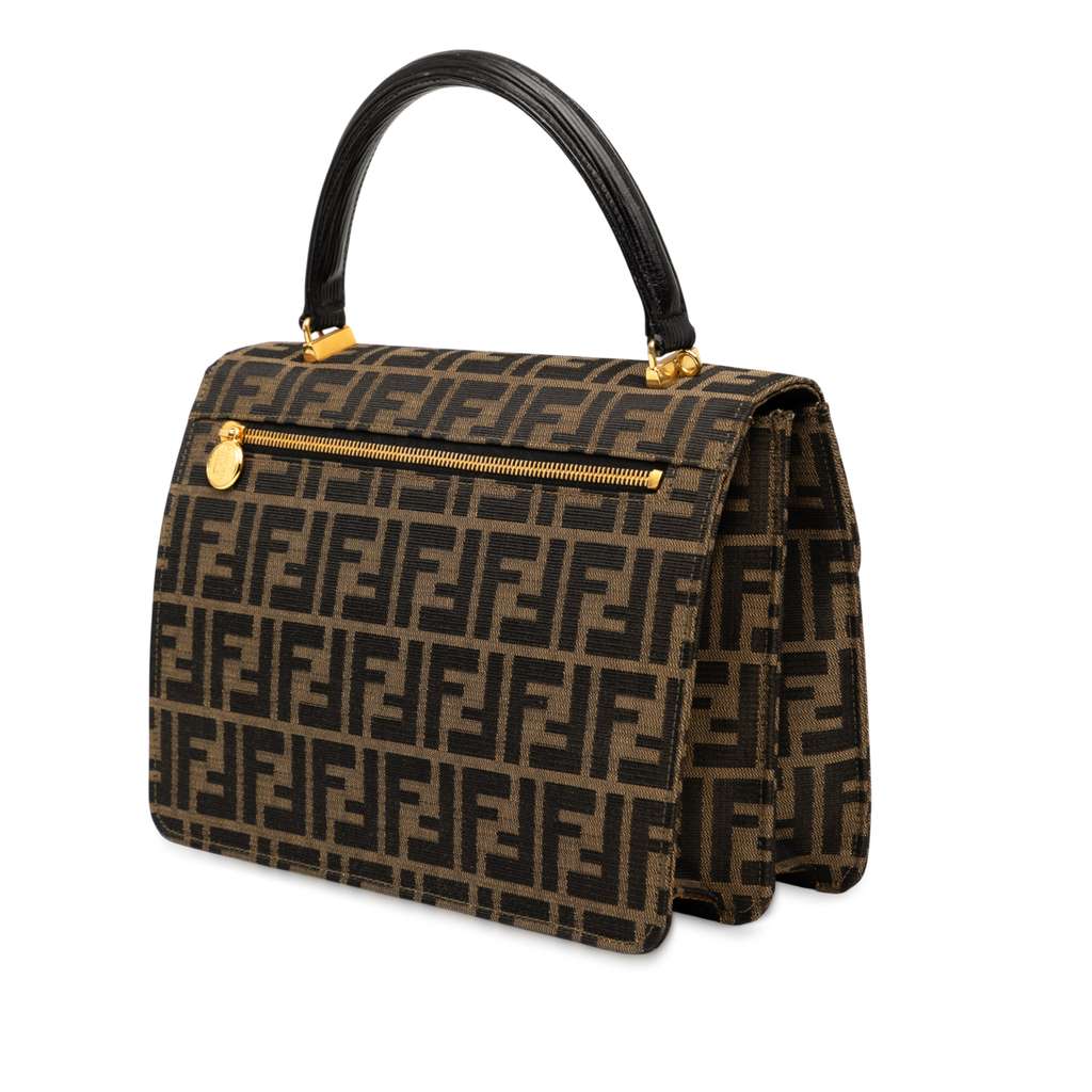 Fendi Zucca Canvas Flap Satchel - 2