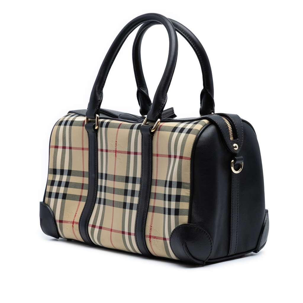 Burberry Medium Haymarket Check Canvas Alchester Bowling Bag - 2